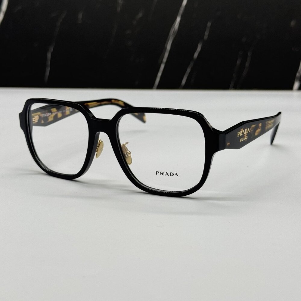 NEW PRADA PRB07VD 3891O1 WOMEN BLACK/HAVANA EYEGLASSES VPR B07D 3891O1
